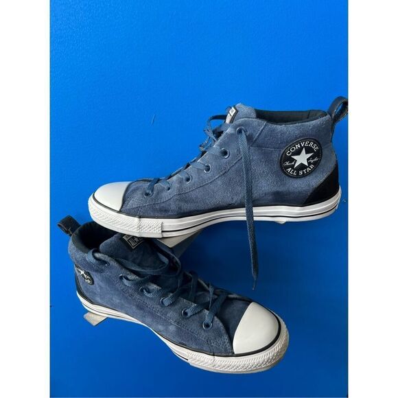 Converse Chuck Taylor All Star Street Mid Unisex Shoes Mason Blue-White 161468c - Picture 3 of 7
